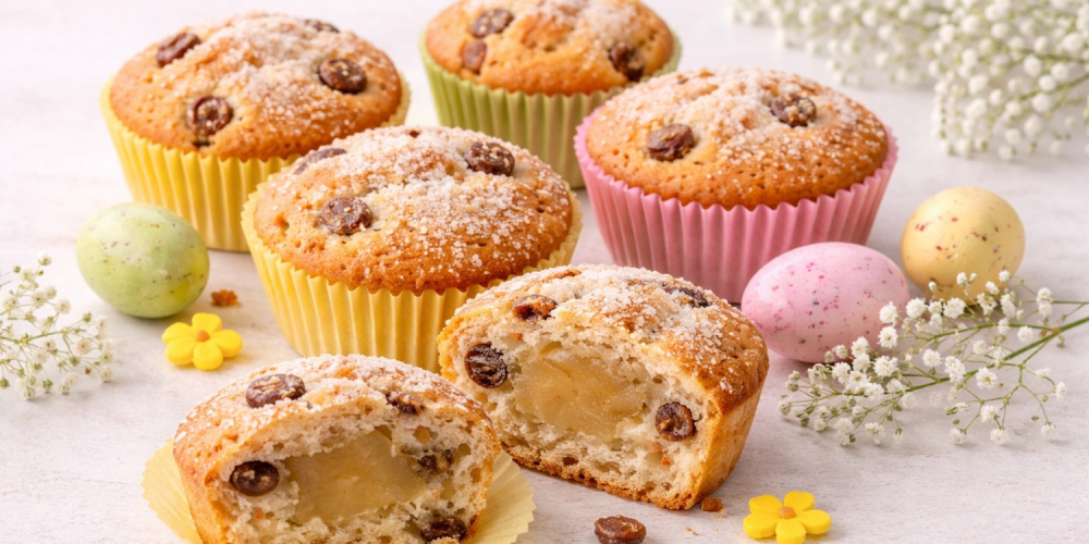 Paasstol muffins met amandelspijs 10 tot 12 muffins 