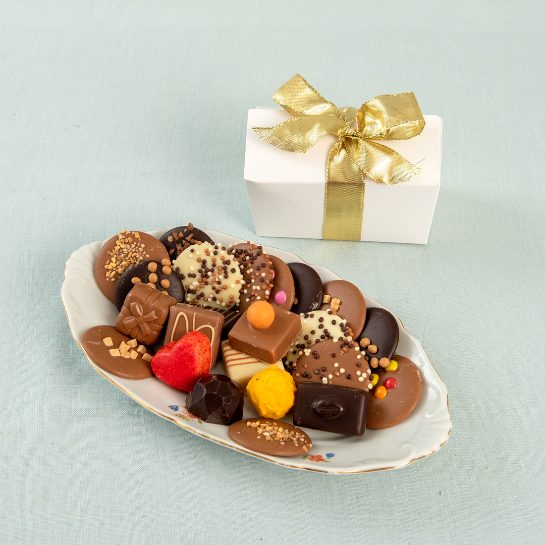 Chocolade & bonbons cadeau doosje