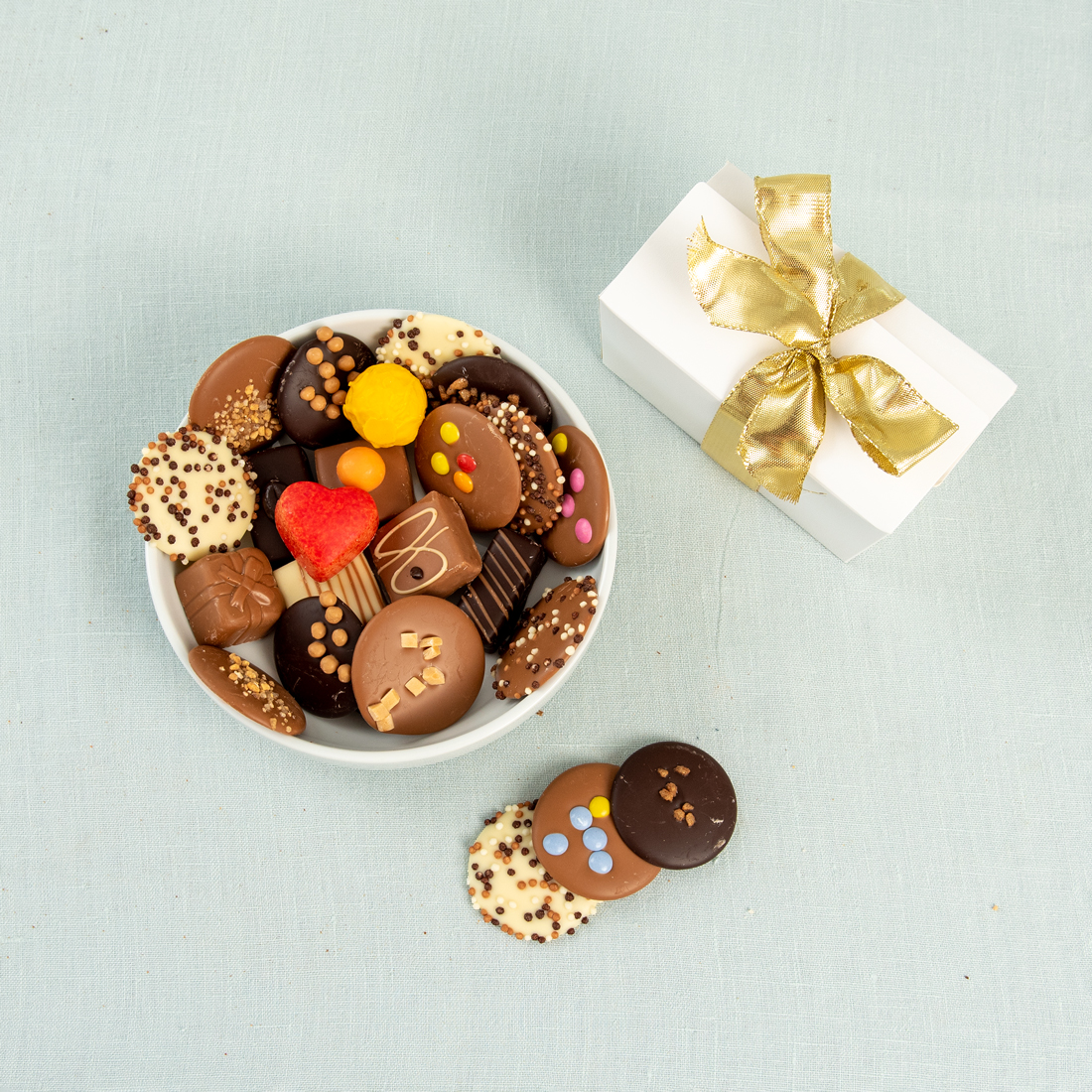 Chocolade & bonbons cadeau doosje