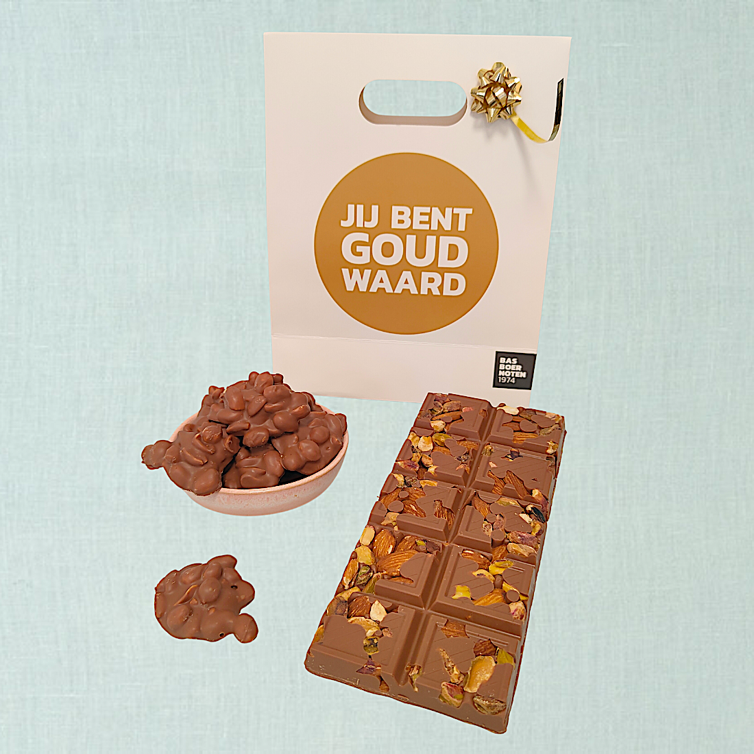 Luxe chocolade cadeau goud waard