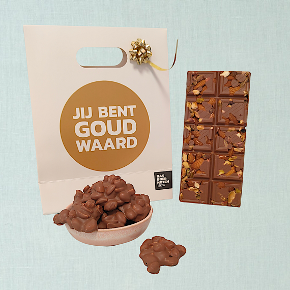 Luxe chocolade cadeau goud waard