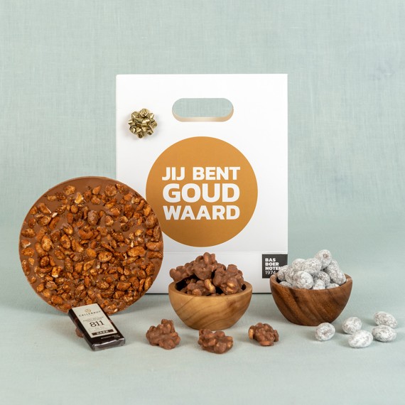 Luxe chocolade cadeau goud waard