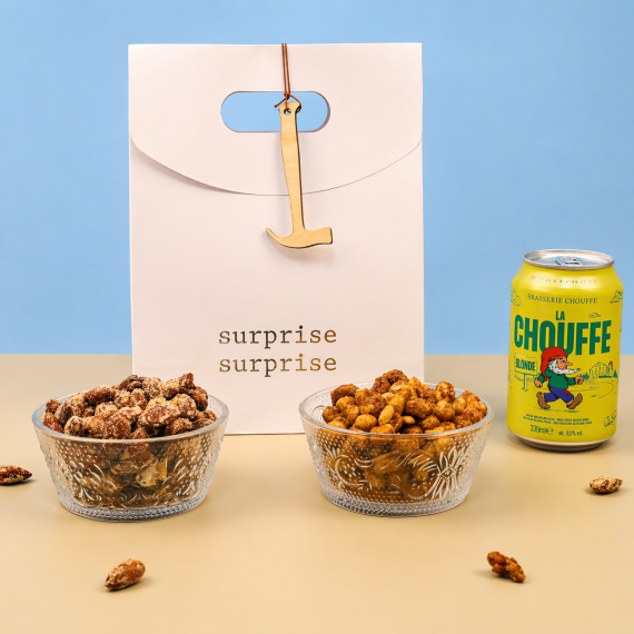 Cadeau tasje noten & speciaal bier
