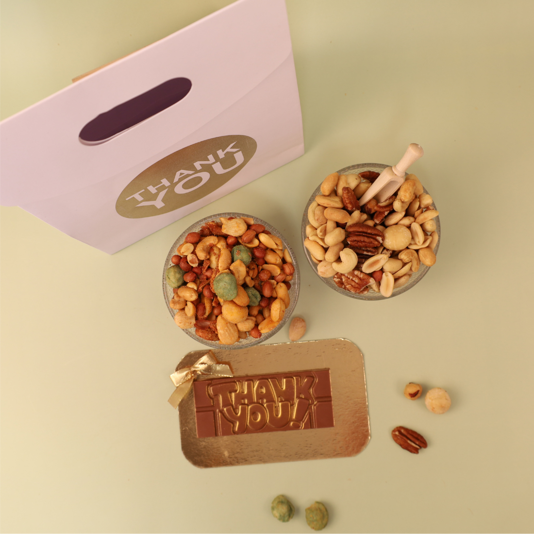 Thank you pakket nootjes & chocolade