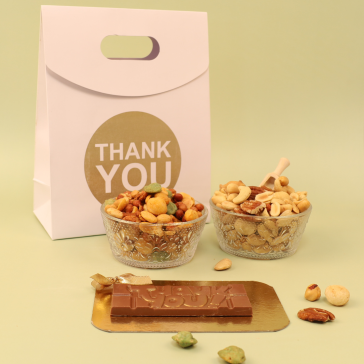 Thank you pakket nootjes & chocolade