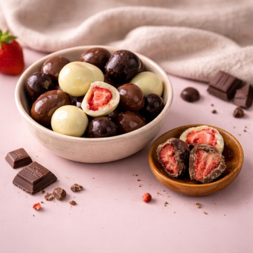 Chocolade aardbeien mix