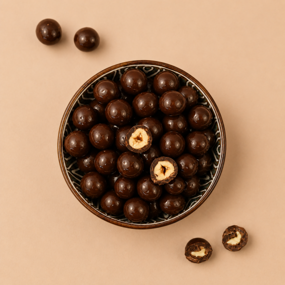 Chocolade hazelnoten (puur)