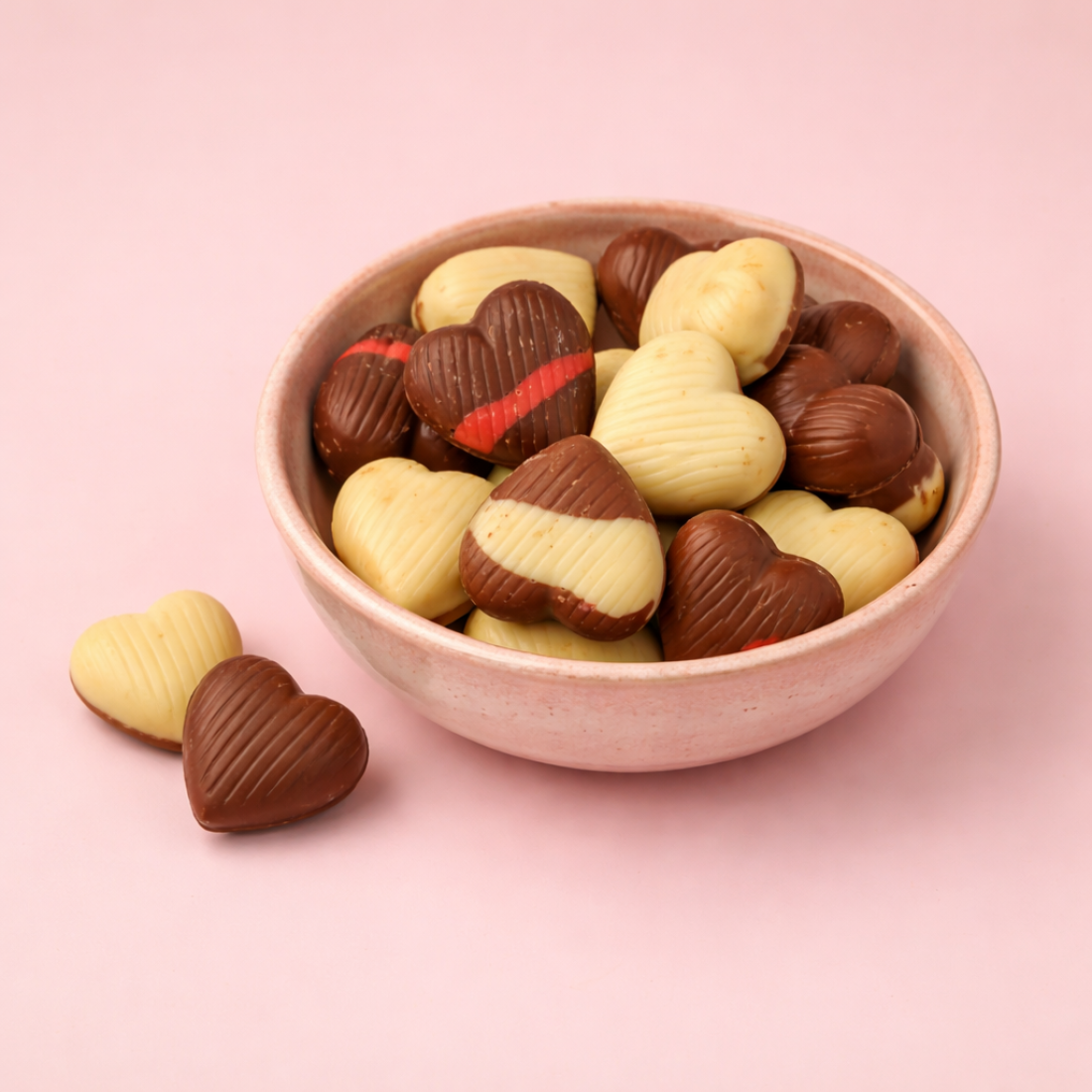 Chocolade praline hartjes