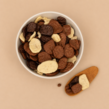 Chocolade bananenchips 