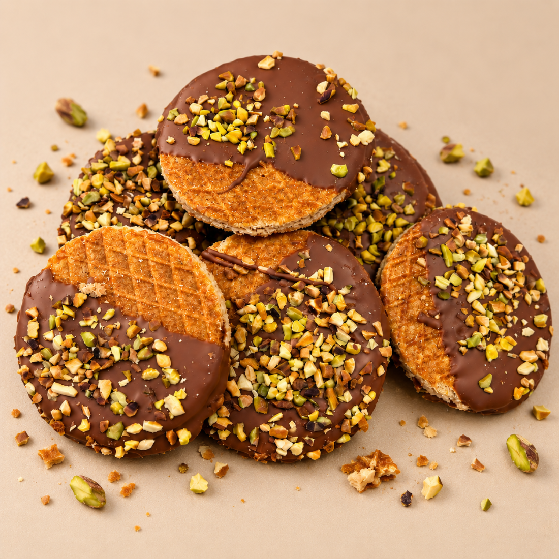 Dubai stroopwafels mini