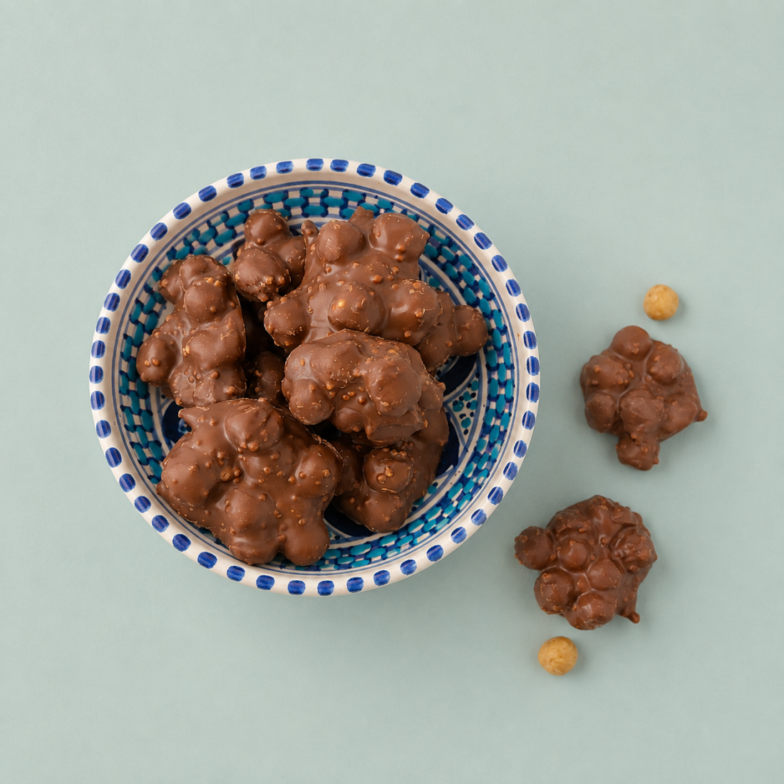 Hazelnoot cookie rotsjes puur