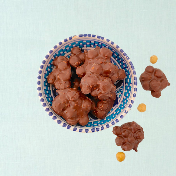 Hazelnoot cookie rotsjes puur