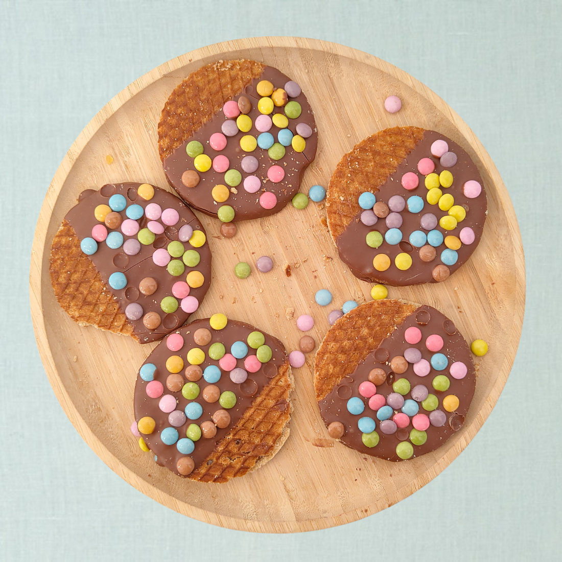 Stroopwafel choco smarties