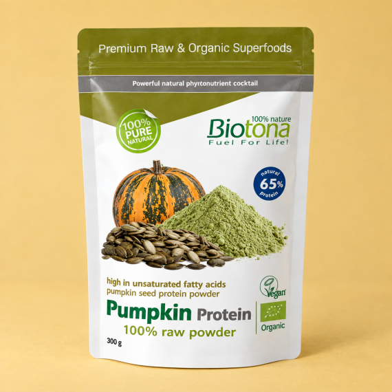 Biologische pompoen proteïnepoeder