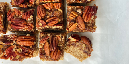 Eiwitrijke pecan bars