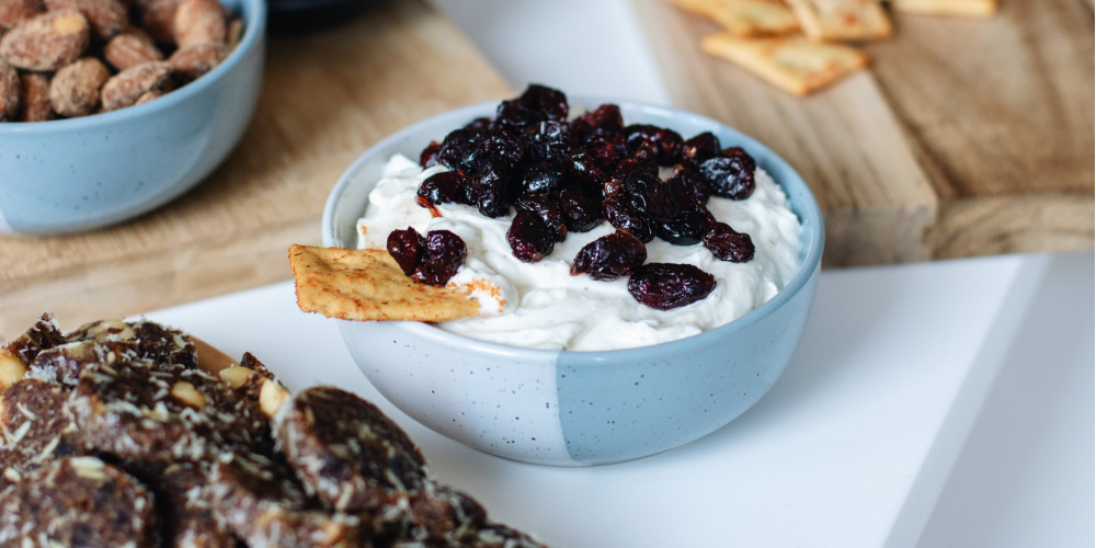 Cranberry feta dip