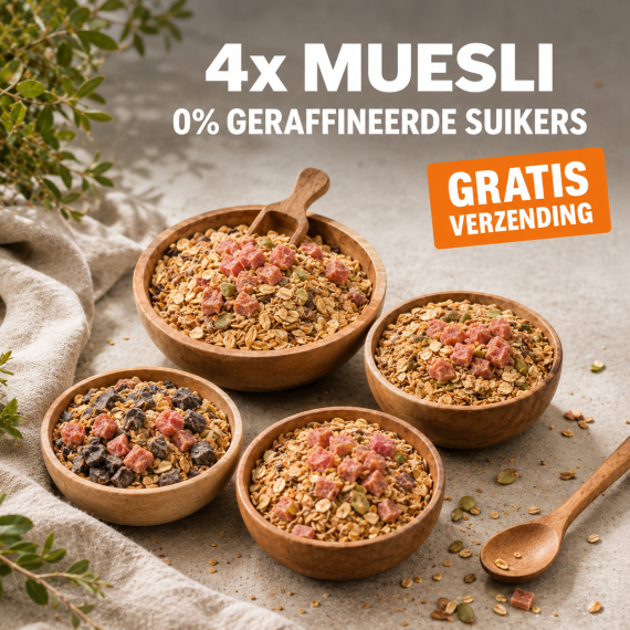 Muesli pakket 4x750gram