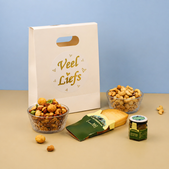 Cadeautasje noten & kaas 