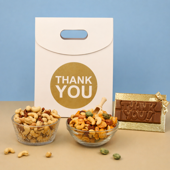 Thank you pakket nootjes & chocolade