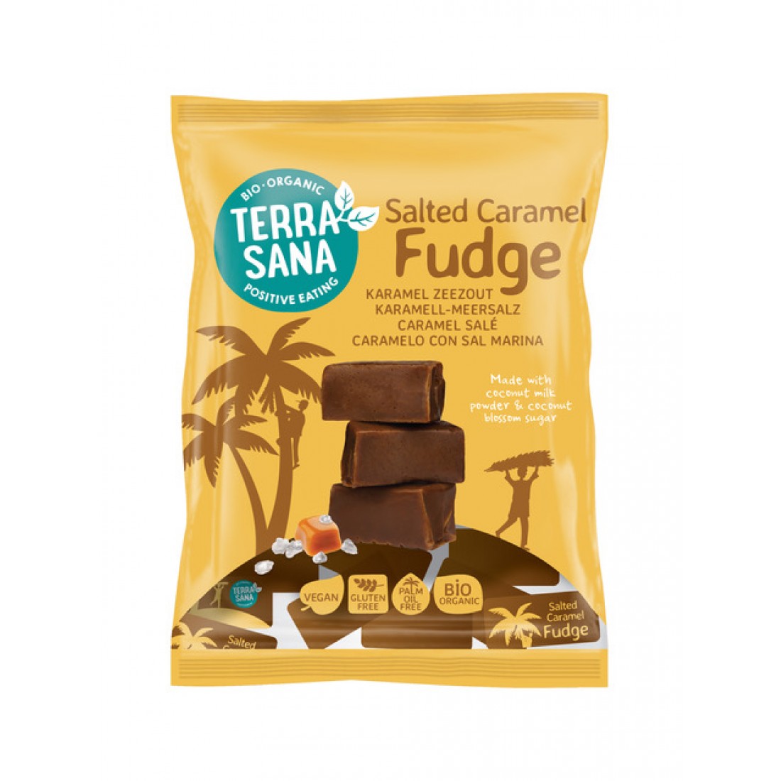 Vegan fudge karamel zeezout bio