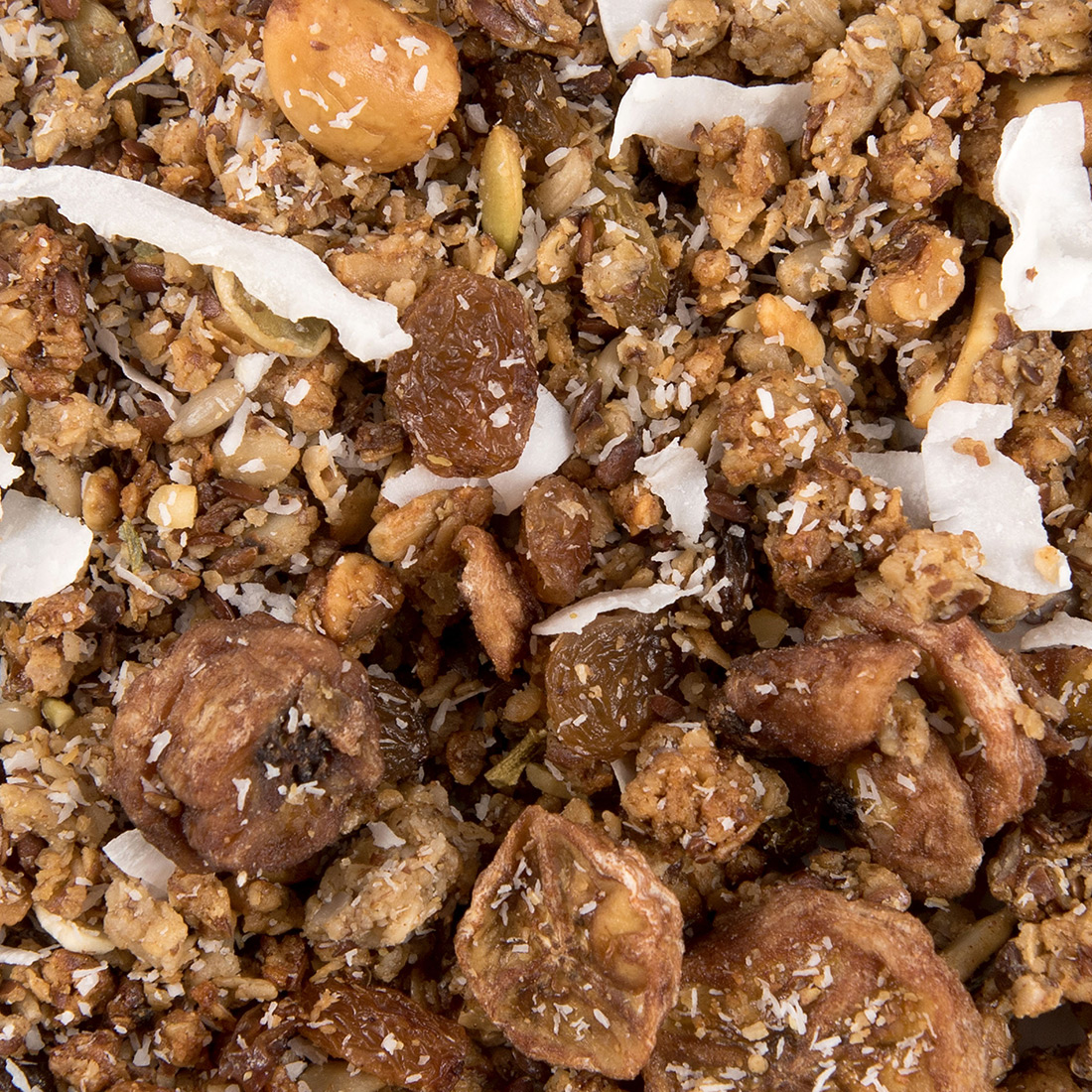 Granola Granola kokos banaan kopen, Granola kokos bestellen, Granola kokos banaan online, Kokos banaan granola - Bas Boer Noten