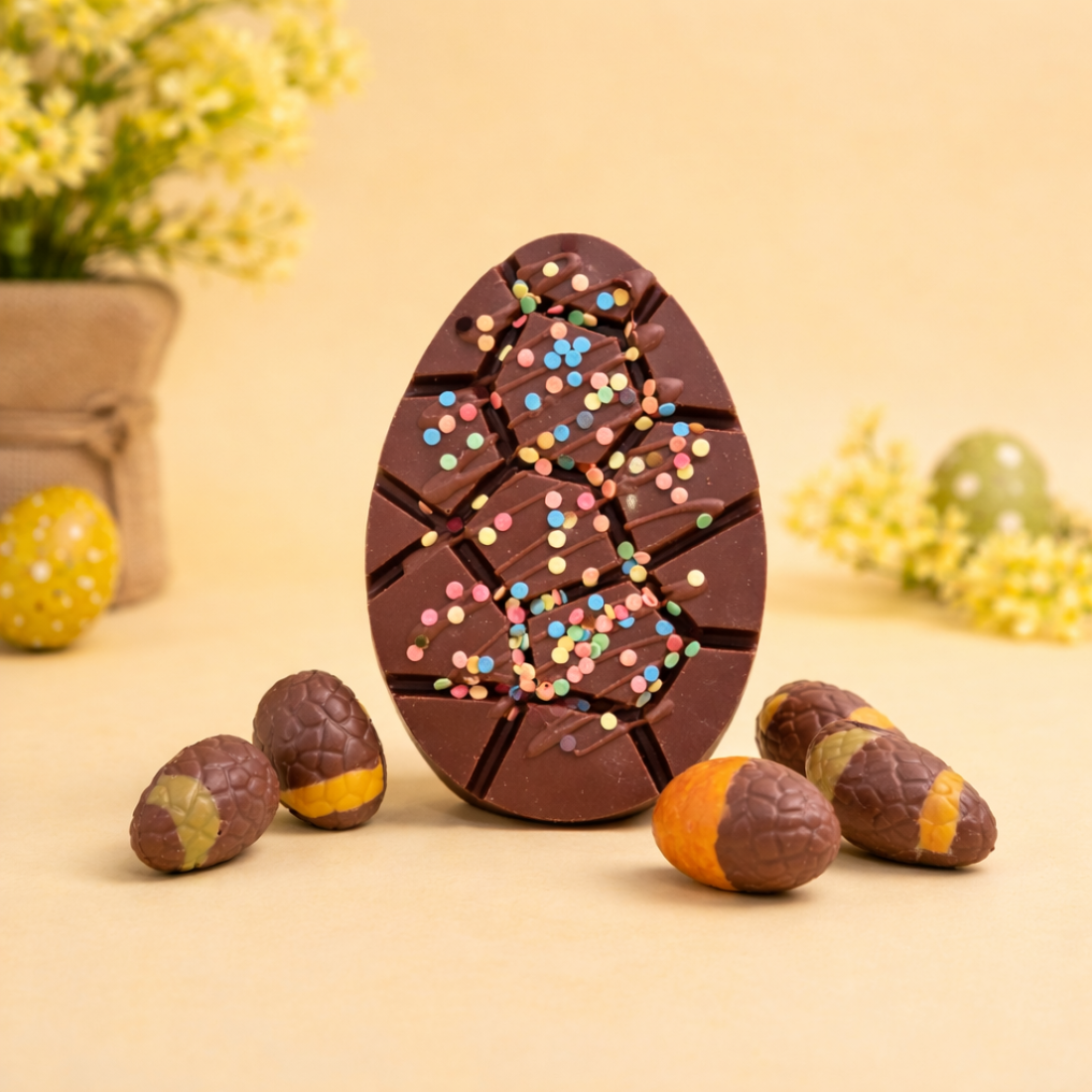 Paas cadeautje – Chocolade paasei & paas praline