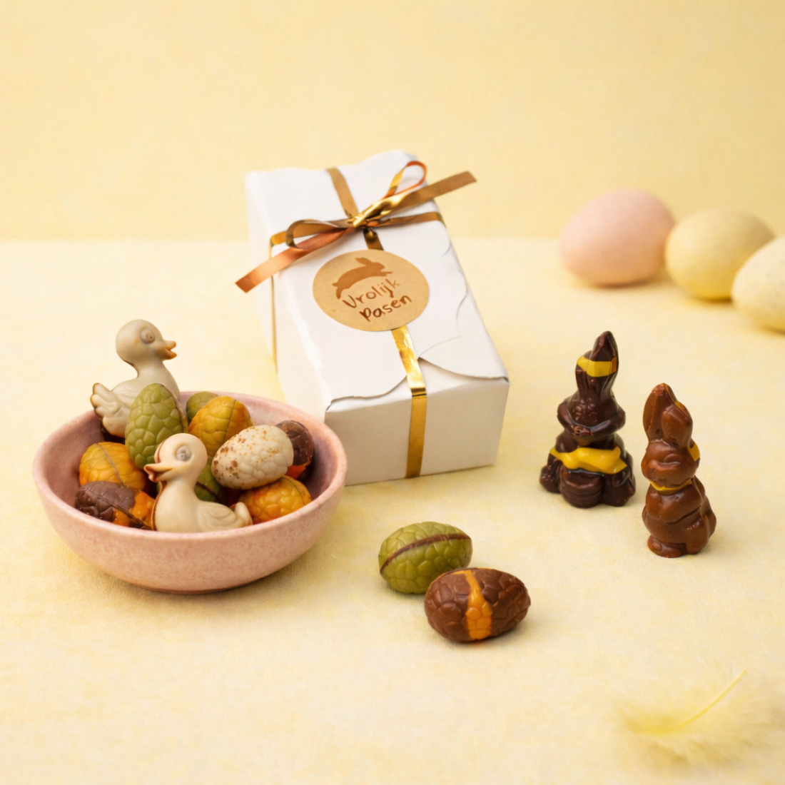 Pasen pralines bonbons doosje