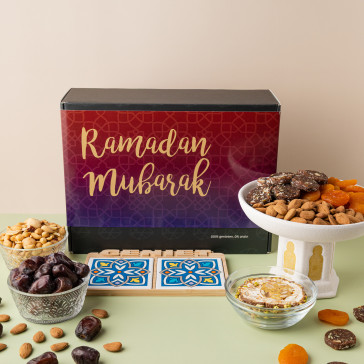 Ramadan Mubarak cadeau met mozaiek plankje