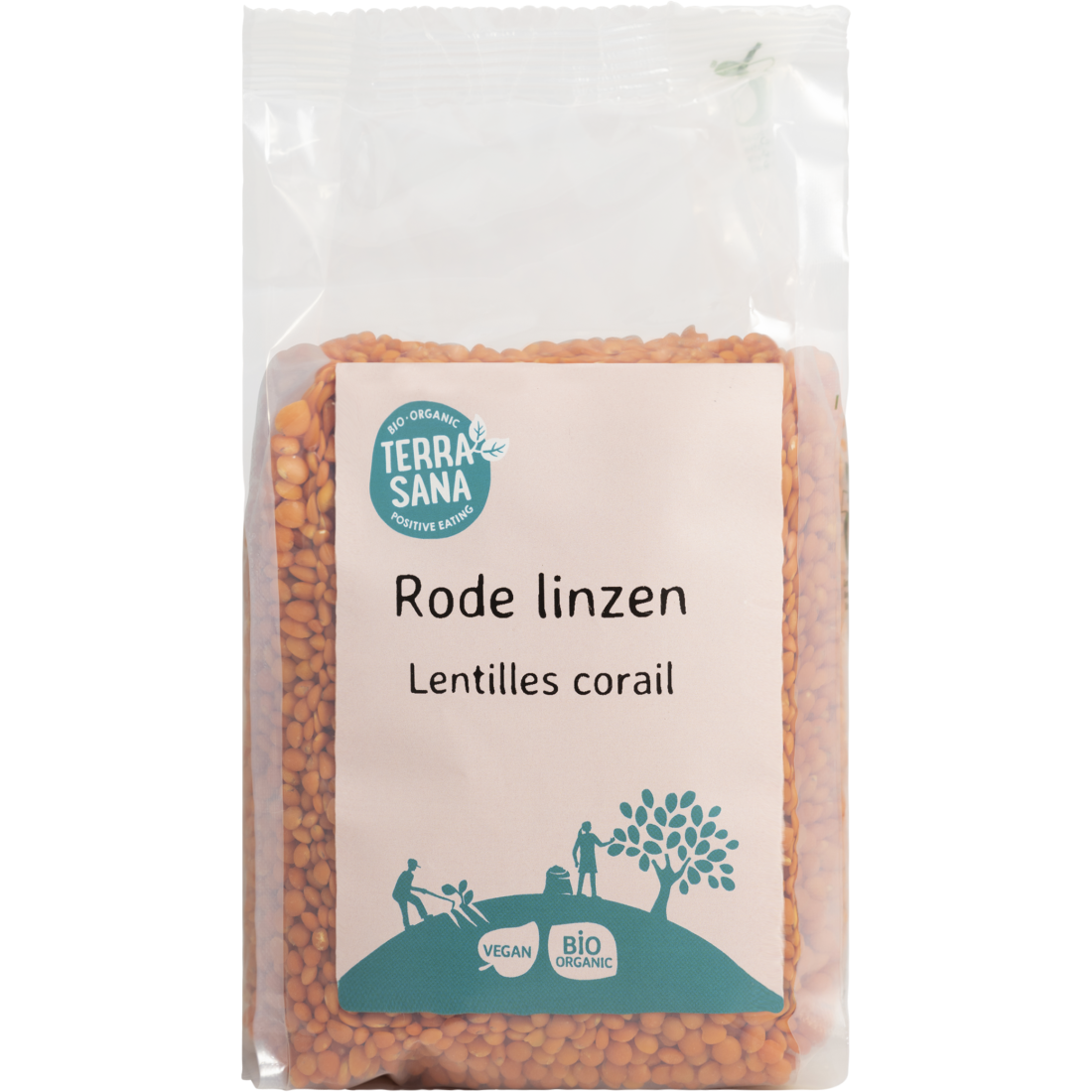 Rode linzen biologisch