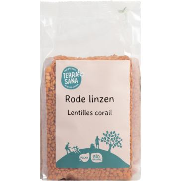 Rode linzen biologisch