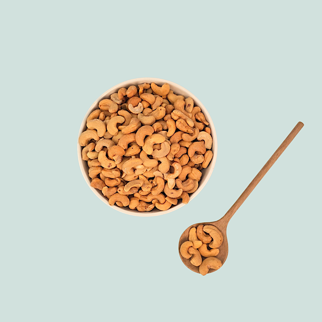 Cashewnoten gezouten