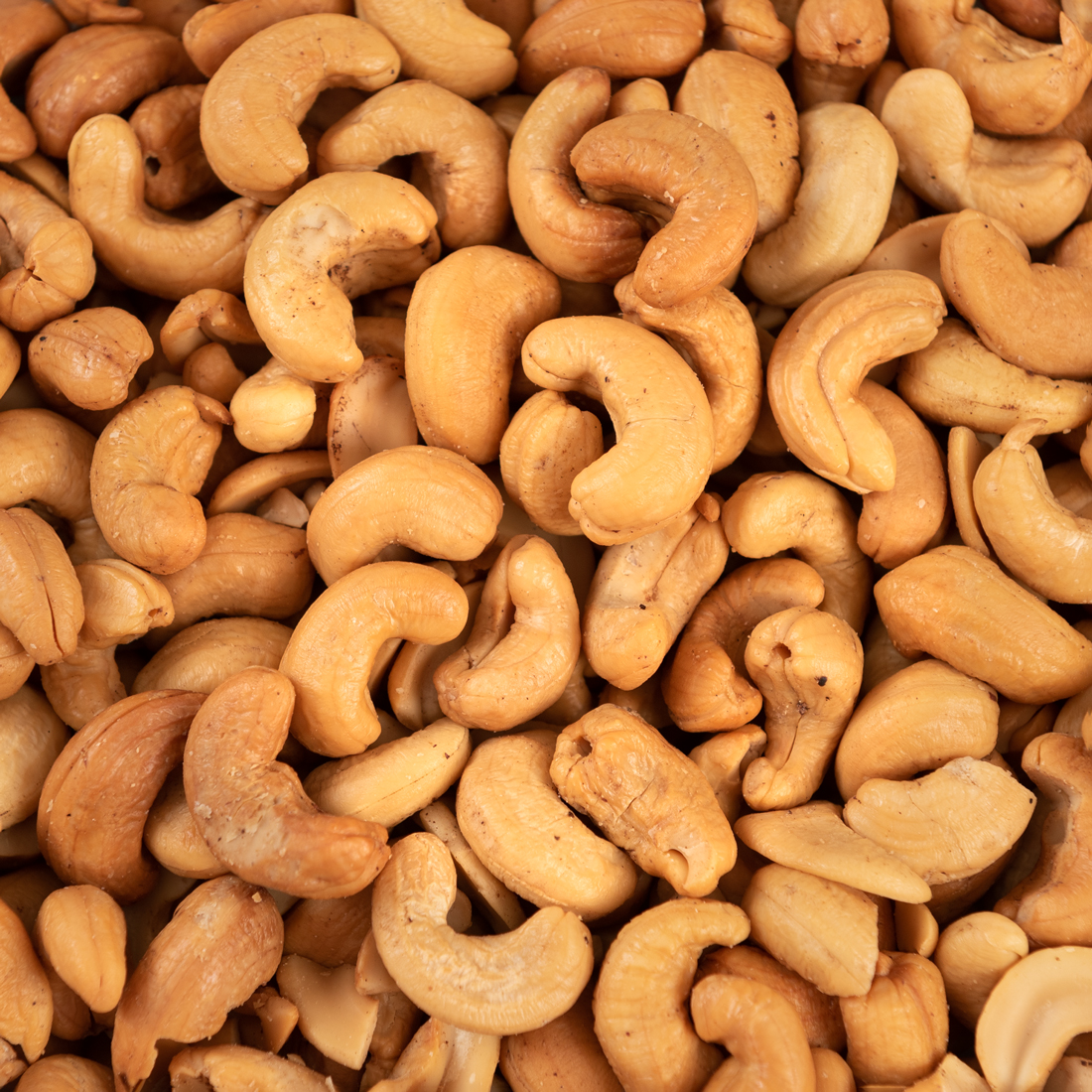 Cashewnoten gezouten