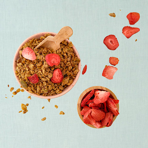 Granola crunchy aardbei