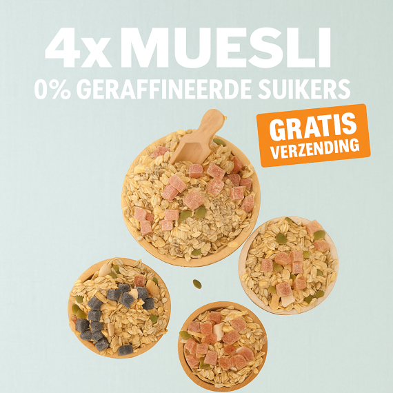 Muesli pakket 4x750gram