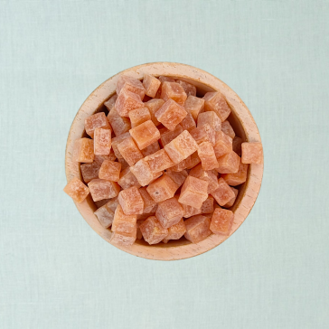 Gedroogde grapefruit blokjes 